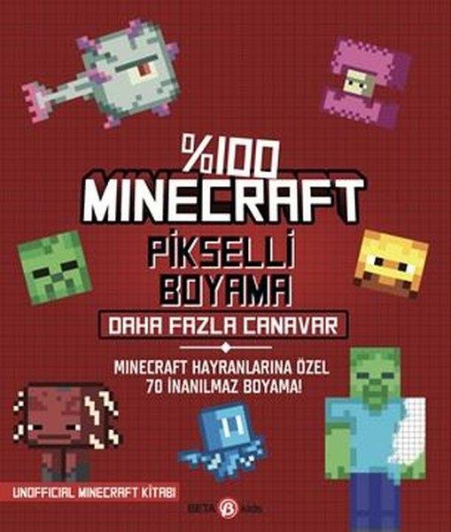 KolektifBoyama KitaplarıMinecraft Pikselli Boyama - Daha Fazla Canavar