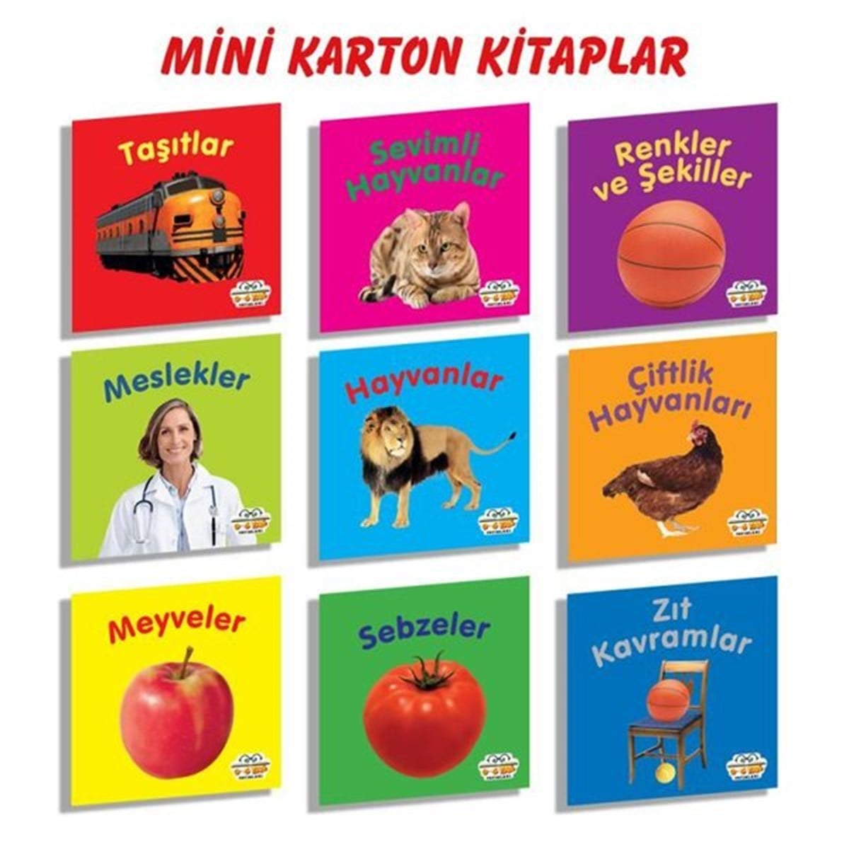KolektifÇocuk Gelisim KitaplariMini Karton Kitaplar Seti - 9 Kitap Takım