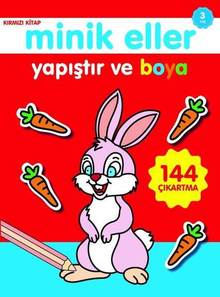 Ahmet AltayEgitim Etkinlik KitaplariMinik Eller Yapıştır ve Boya Kırmızı Kitap 3 Yaş