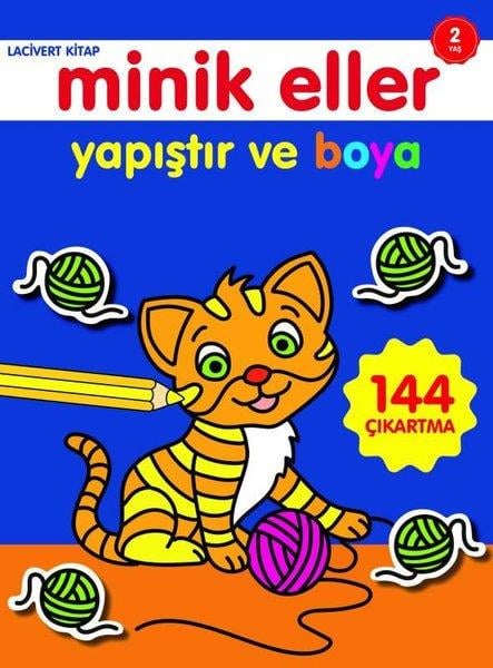 Ahmet AltayEgitim Etkinlik KitaplariMinik Eller Yapıştır ve Boya Lacivert Kitap 2 Yaş
