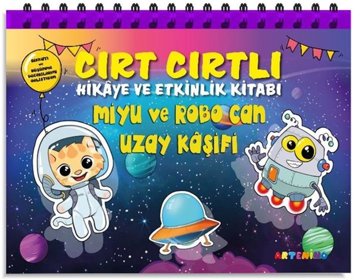 Şerife GökçekEgitim Etkinlik KitaplariMiyu ve Robo Can Uzay Kaşifi - Cırt Cırtlı Hikaye ve Aktivite Kitap Serisi