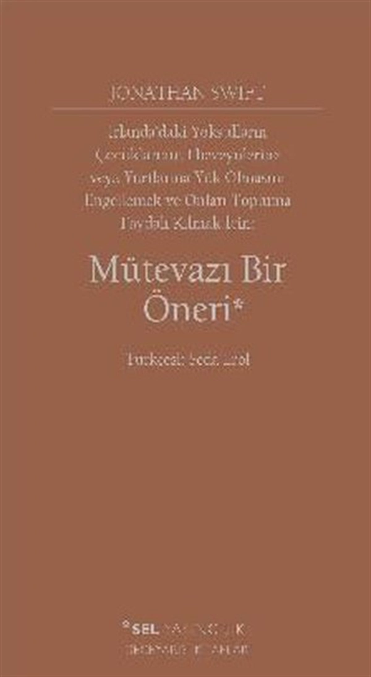 Jonathan SwiftDeneme KitaplarıMütevazı Bir Öneri