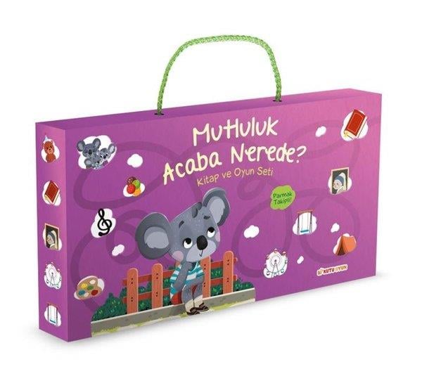 Dilek Altıntaş BirbenEgitim Etkinlik KitaplariMutluluk Acaba Nerede? Kitap ve Oyun Seti (Parmak Takipli)