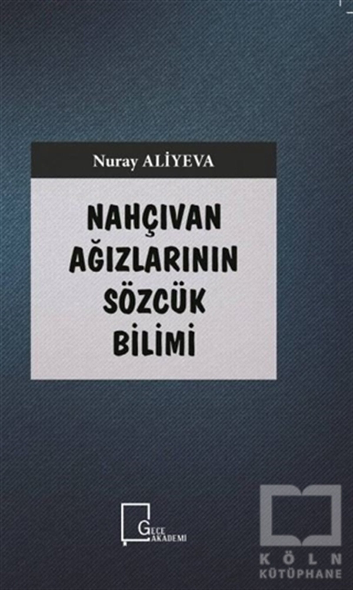 Nahçıvan Ağızlarının Sözcük Bilimi