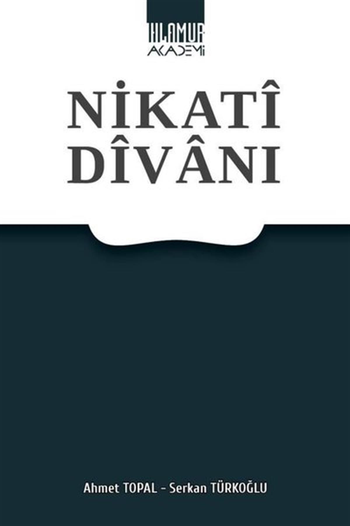 Ahmet TopalTürk ŞiiriNikati Divanı