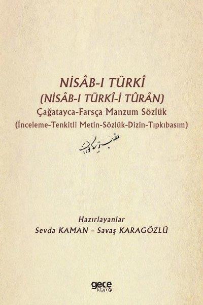 KolektifYabanci Dil SözlükleriNisab-ı Türki- Nisab-ı Türki-i Turan - Çağatayca Farsça Manzum Sözlük