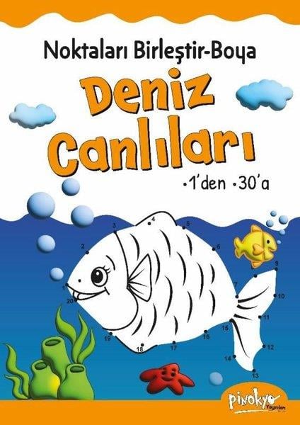 Buçe DayıEgitim Etkinlik KitaplariNoktaları Birleştir Boya Deniz Canlıları 1'den 30'a