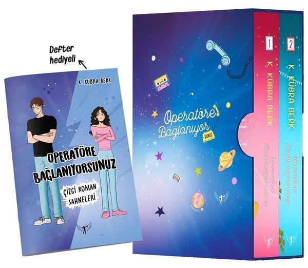 K. Kübra BerkTürk RomaniOperatöre Bağlanıyorsunuz Seti - Yan Boyamalı Kutulu - 2 Kitap Takım