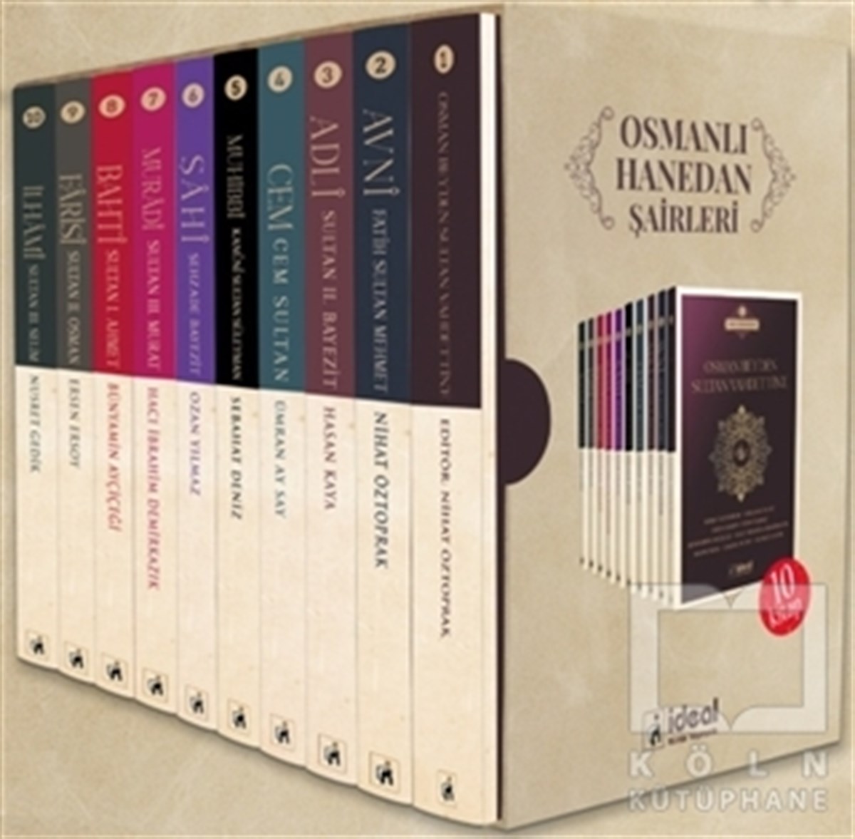 Osmanlı Hanedan Şairleri Serisi - 10 Kitap Takım Kutulu