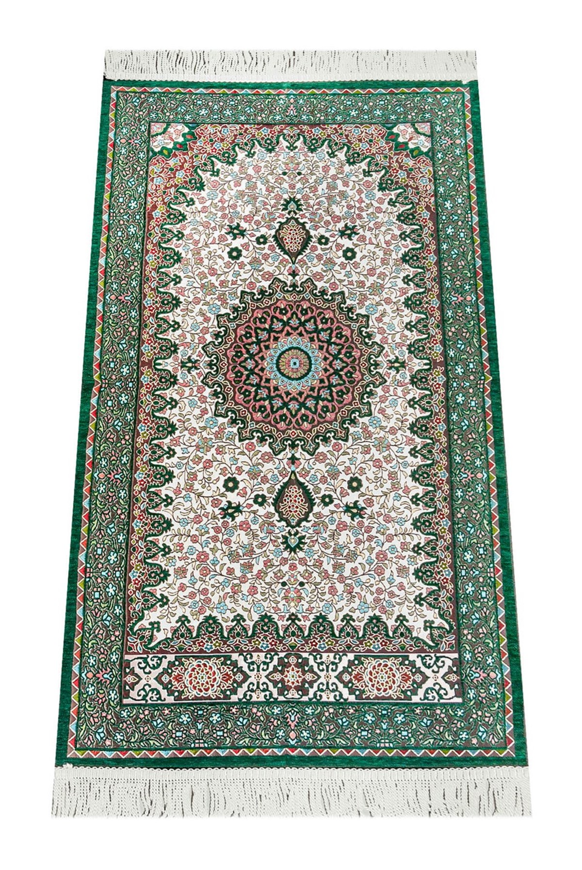 Otantik Ultra Lüks Şönil Seccade Yeşil