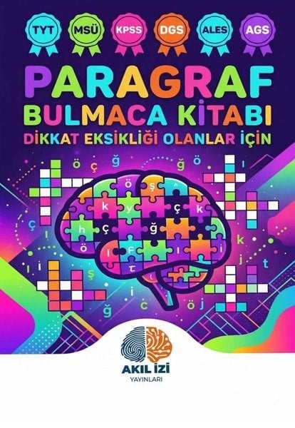 KolektifBilmece & Bulmaca KitaplarıParagraf Bulmaca Kitabı - Dikkat Eksikliği Olanlar İçin