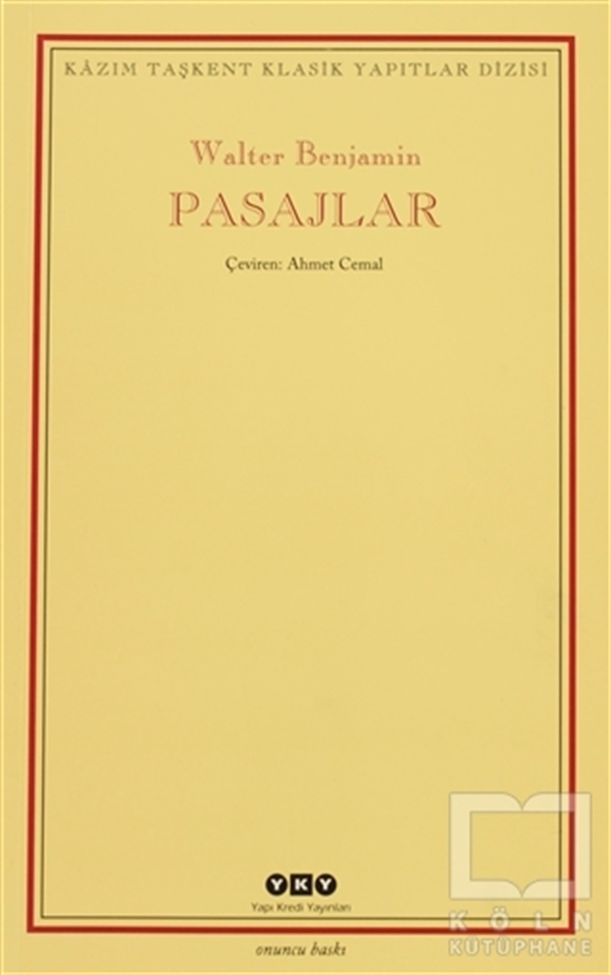 Walter BenjaminRomanPasajlar