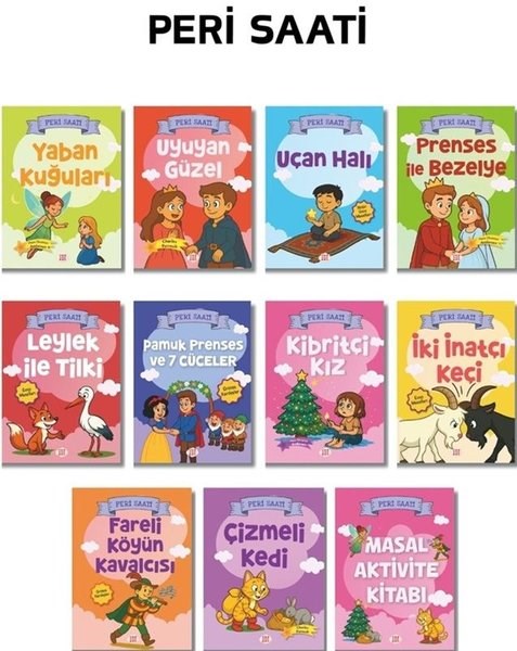 KolektifOkul Öncesi Masal KitaplarıPeri Saati Serisi Seti - 10 Kitap + 1 Aktivite Takım