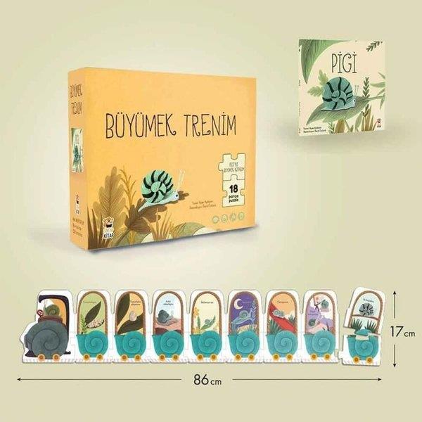 Ayşe AydemirEgitim Etkinlik KitaplariPigi - Büyümek Trenim 18 Parça Puzzle ve Kitap