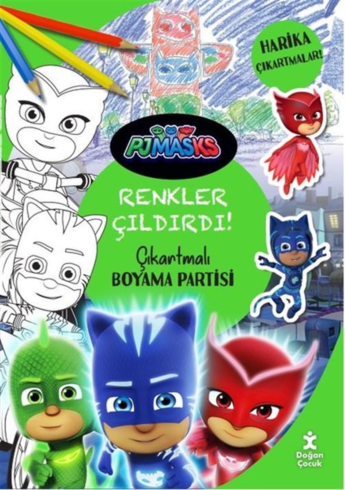 KolektifEgitim Etkinlik KitaplariPjmasks Renkler Çıldırdı! Çıkartmalı Boyama Partisi