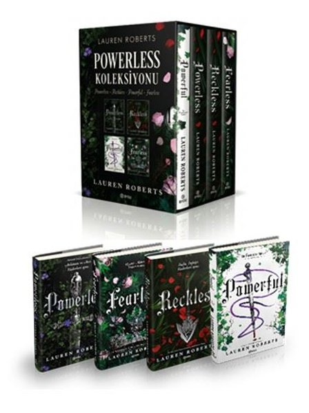 Lauren RobertsFantasy und RomanePowerless - Powerful - Fearless - Reckless Tüm Kitaplar Seti - 4 Kitap Takım