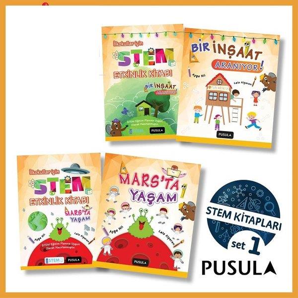 Ayşe NilEgitim Etkinlik KitaplariPusula - İlkokullar İçin STEM Seti 1 - 4 Kitap Takım