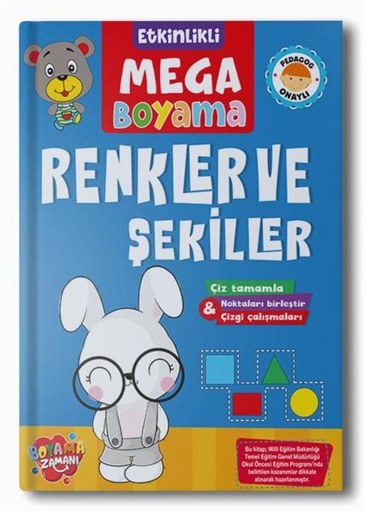 KolektifEgitim Etkinlik KitaplariRenkler ve Şekiller - Etkinlikli Mega Boyama