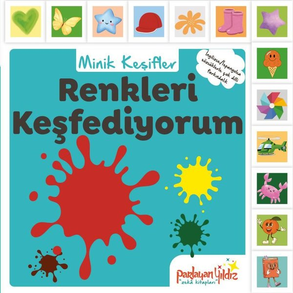 KolektifEgitim Etkinlik KitaplariRenkleri Keşfediyorum - Minik Keşifler (İngilizce - İspanyolca Sözcüklerle Çok Dilli Farkındalık)