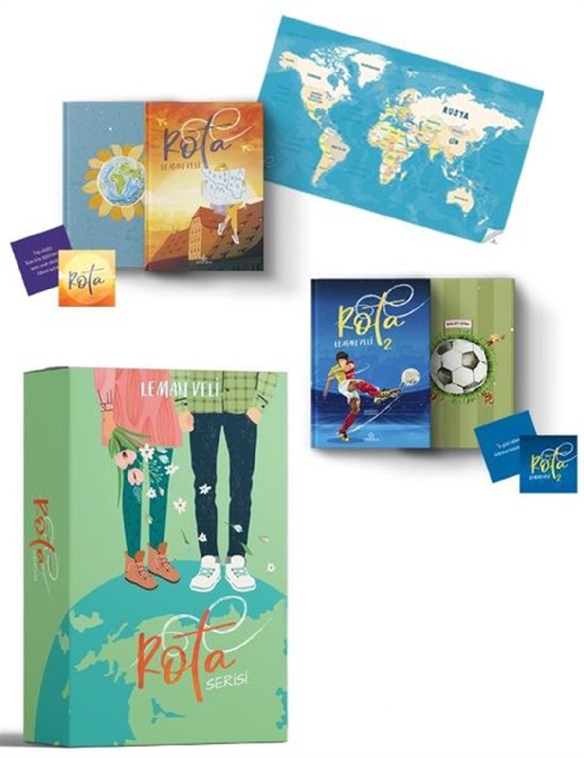Leman VeliTürkiye RomanRota 2 Hediyeli Özel Kutu - 2 Kitap Takım