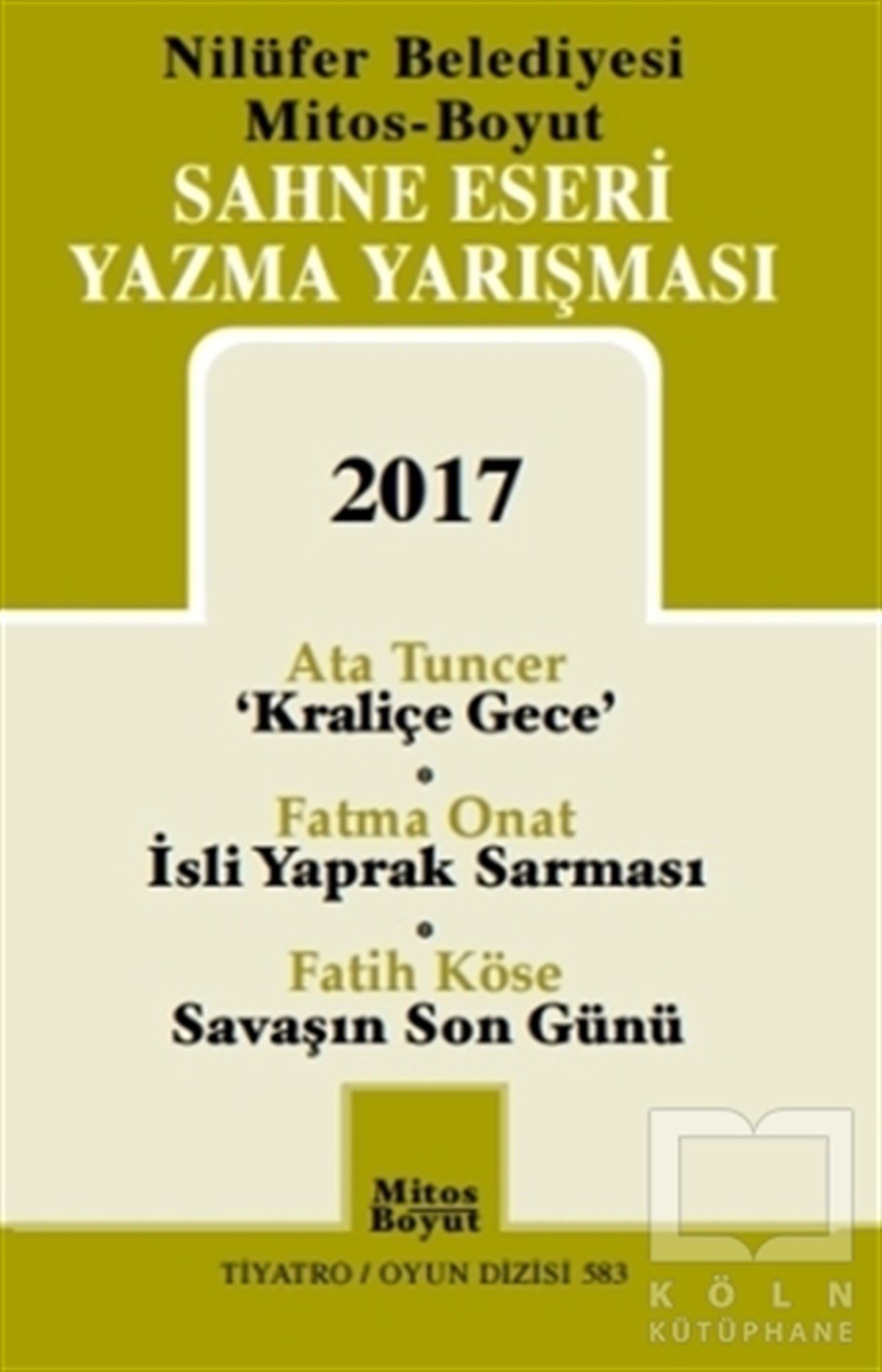 Ata TuncerOyunSahne Eseri Yazma Yarışması 2017