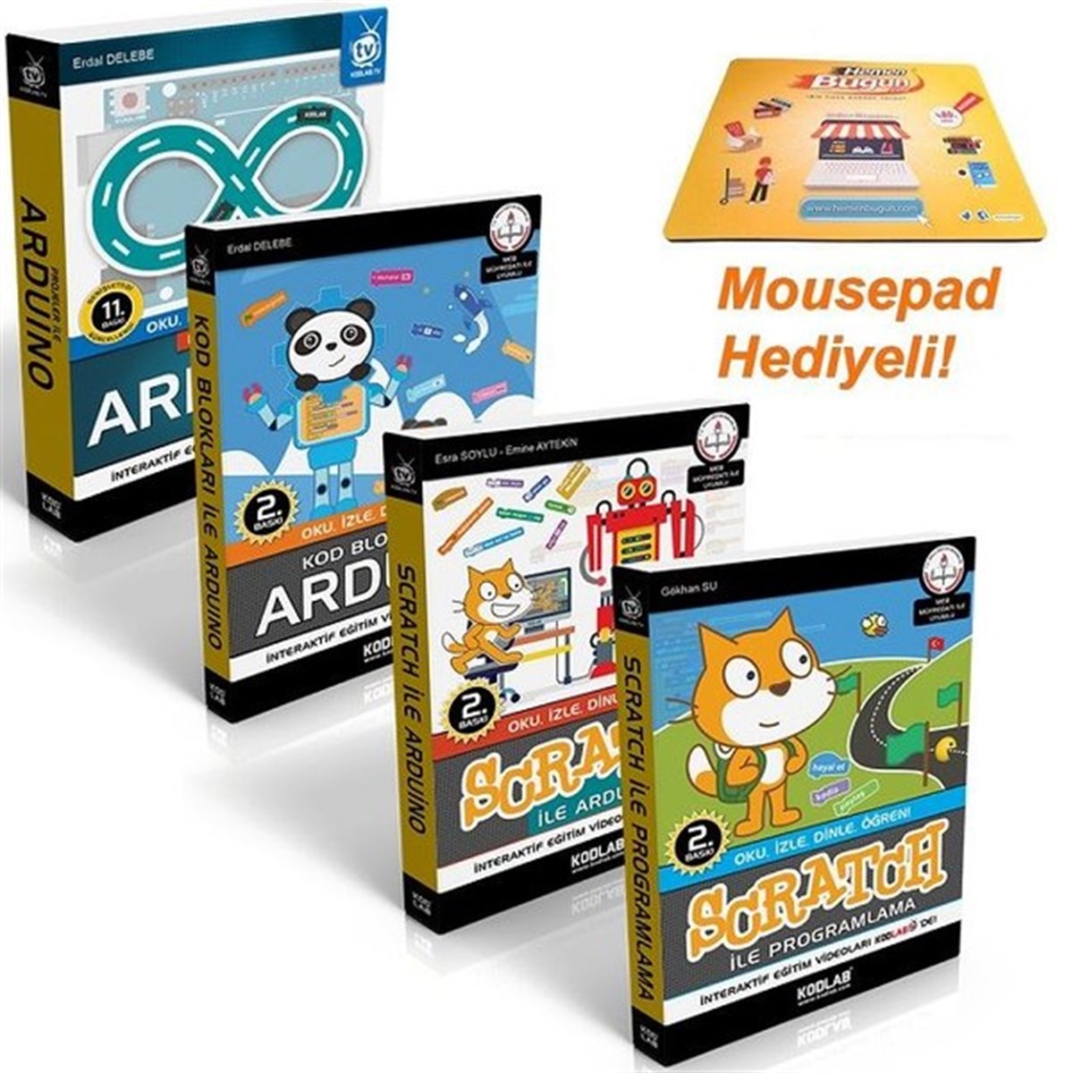 KolektifComputer BücherScratch ile Arduino Eğitim Seti-4 Kitap Takım