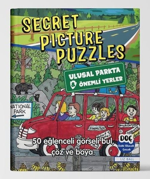 Liz BallEtkinlik KitaplarıSecret Picture Puzzles - Ulusal Parkta & Önemli Yerler