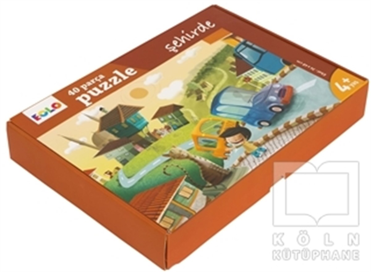 Köln KütüphaneZeka GelişimiŞehirde - 40 Parça Yer Puzzle