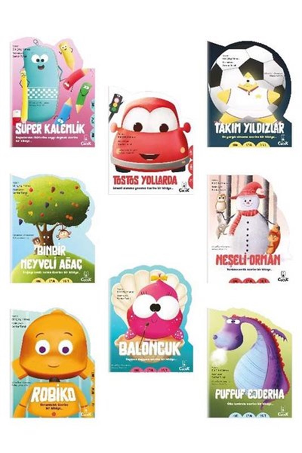 Elif Çiftçi YılmazEgitim Etkinlik KitaplariŞekilli Hikayeler Serisi Seti - 8 Kitap Takım