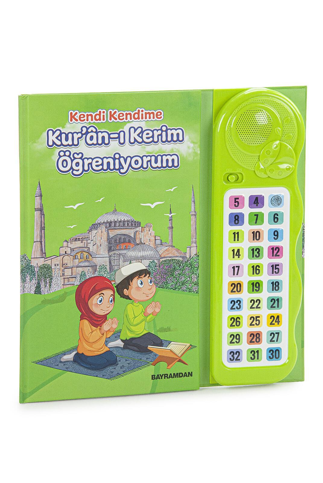Sesli Elif Ba Kuranı Kerim Öğreten Cihaz Seti Kitaplı Yeşil