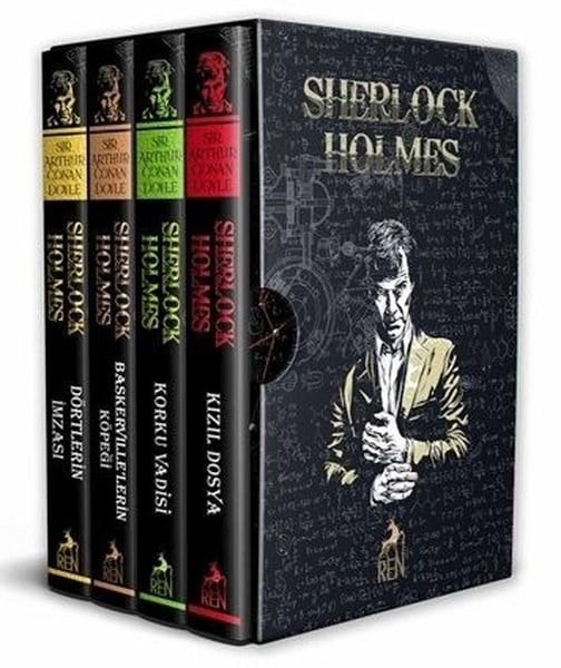 Sir Arthur Conan DoylePolisiye Romanlar & Cinayet RomanlarıSherlock Holmes Özel Baskı Seti - 4 Kitap Takım - Kutulu