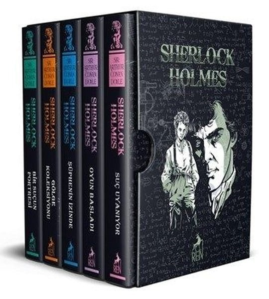 Sir Arthur Conan DoylePolisiye Romanlar & Cinayet RomanlarıSherlock Holmes Özel Baskı Seti - 5 Kitap Takım - Kutulu
