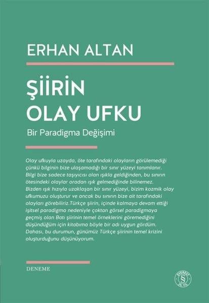 Erhan AltanDeneme KitaplarıŞiirin Olay Ufku - Bir Paradigma Değişimi