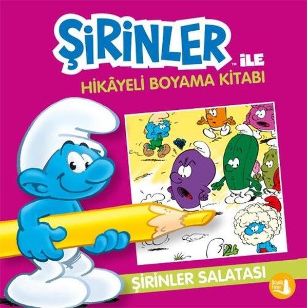 KolektifEgitim Etkinlik KitaplariŞirinler Salatası - Şirinler İle Hikayeli Boyama Kitabı