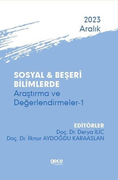 KolektifDigerSosyal ve Beşeri Bilimlerde Araştırma ve Değerlendirmeler 1 - Aralık 2023