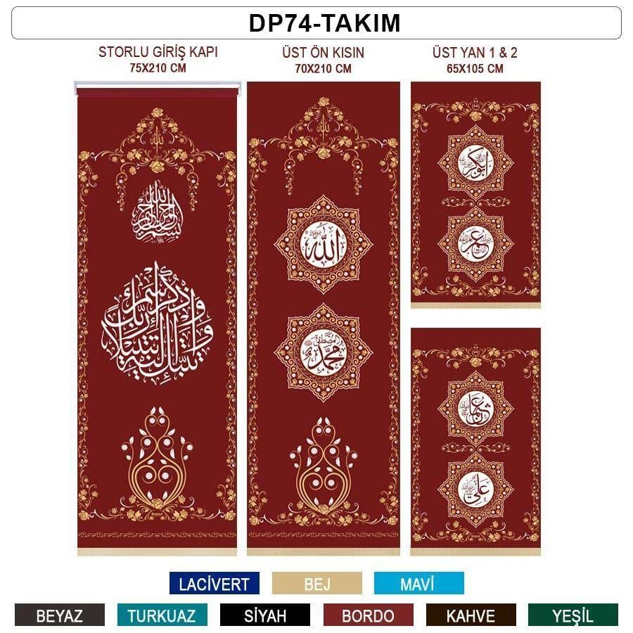 Storlu Minber Perdesi 4'Lü Takım - DP74
