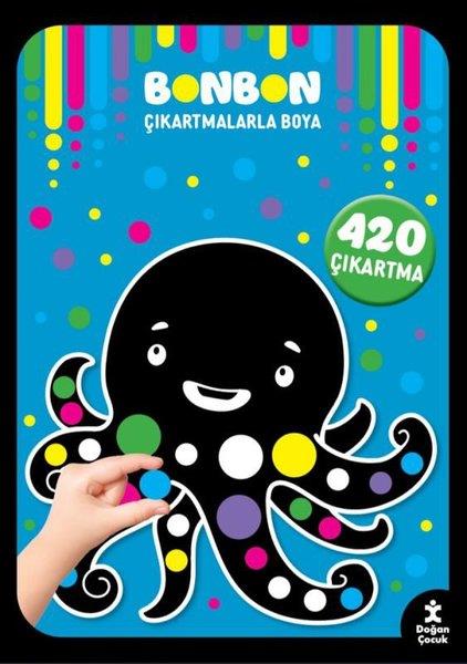 KolektifEgitim Etkinlik KitaplariSu Altı - Bonbon Çıkartmalarla Boya - 420 Çıkartma