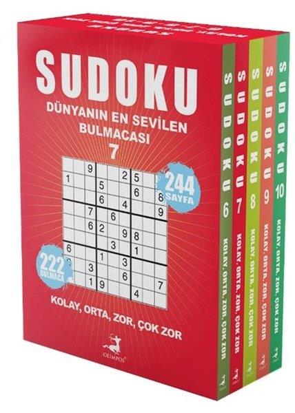 Ahmet AyyıldızBilmece & Bulmaca KitaplarıSudoku - Dünyanın En Sevilen Bulmacası Seti - 5 Kitap Takım 6 - 7 - 8 - 9 - 10