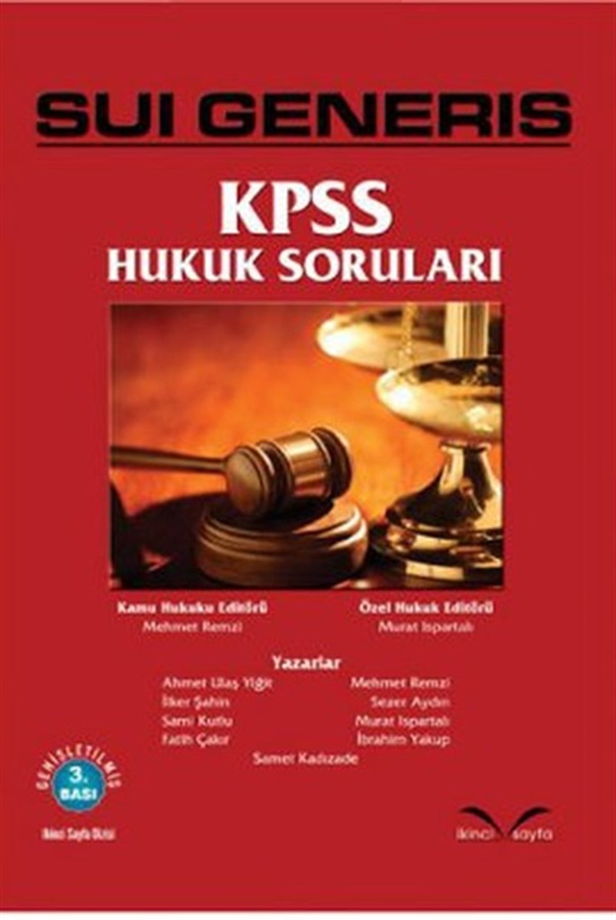 Halil GüneşHukuk Üzerine KitaplarSui Generis KPSS Hukuk Soruları