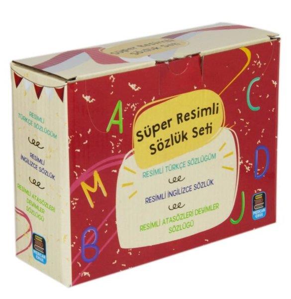 KolektifYazim ve Imla KilavuzlariSüper Resimli Sözlük Seti - 3 Kitap Takım - Kutulu