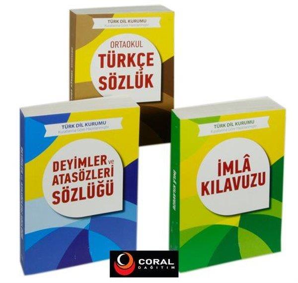 KolektifAtasözleri ve Deyimler SözlükleriT.D.K. Uyumlu Ortaokul Türkçe Sözlük, Deyimler ve Atasözleri Sözlüğü, İmla Klavuzu Seti - 3 Kitap Takım