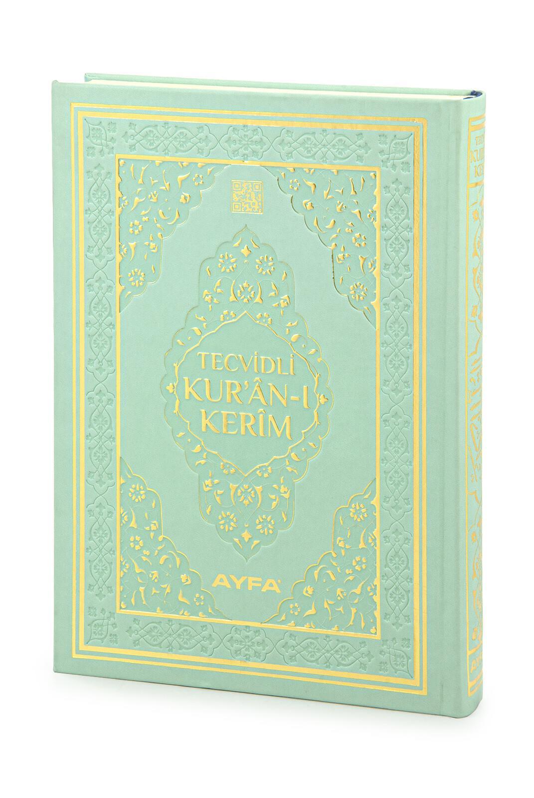 Tecvidli Kuranı Kerim - Termo Deri - Rahle Boy - Turkuaz Renkli - Ayfa Yayınevi - Bilgisayar Hatlı