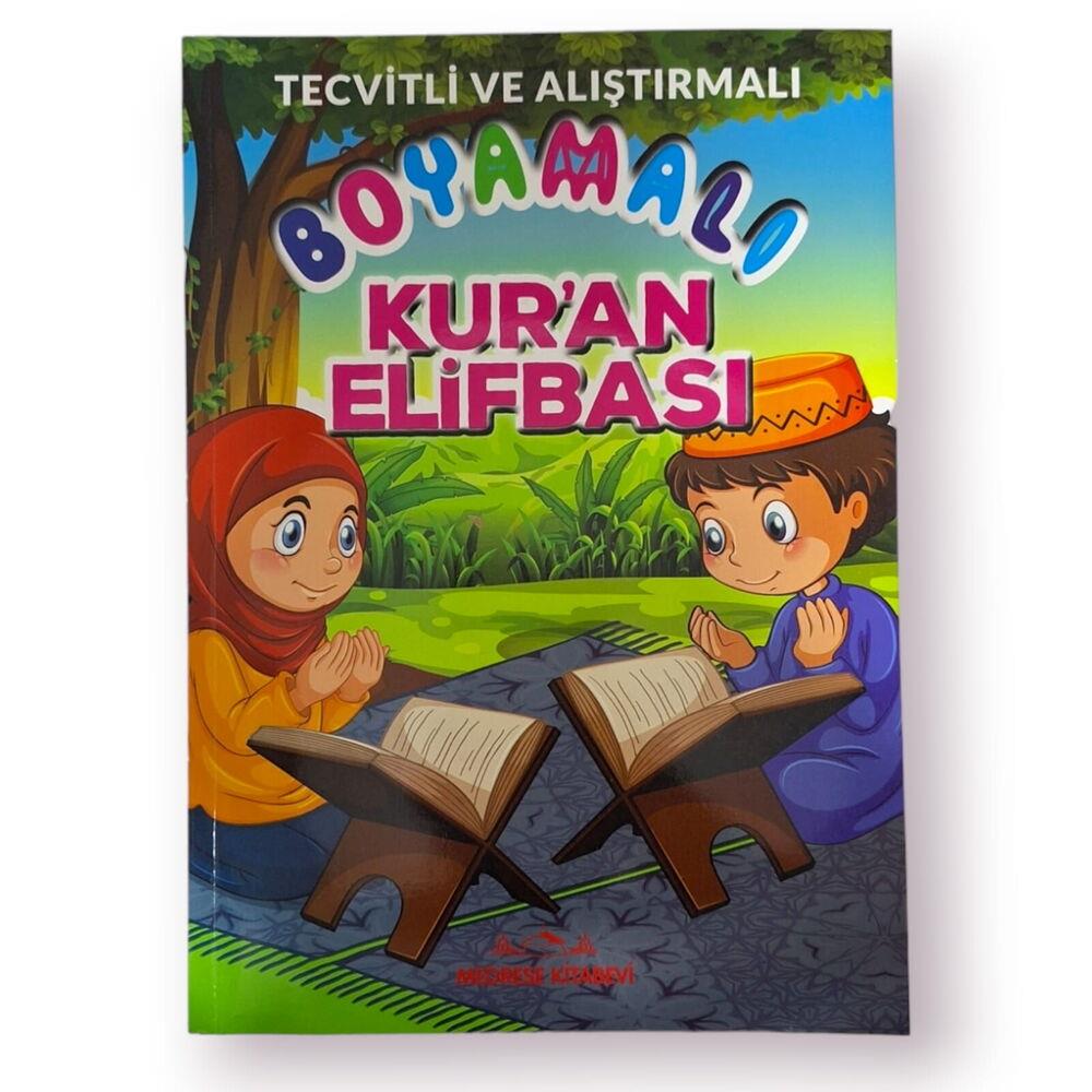 Tecvitli ve Alıştırmalı Boyamalı Kur’an Elifbası 88 Sayfa