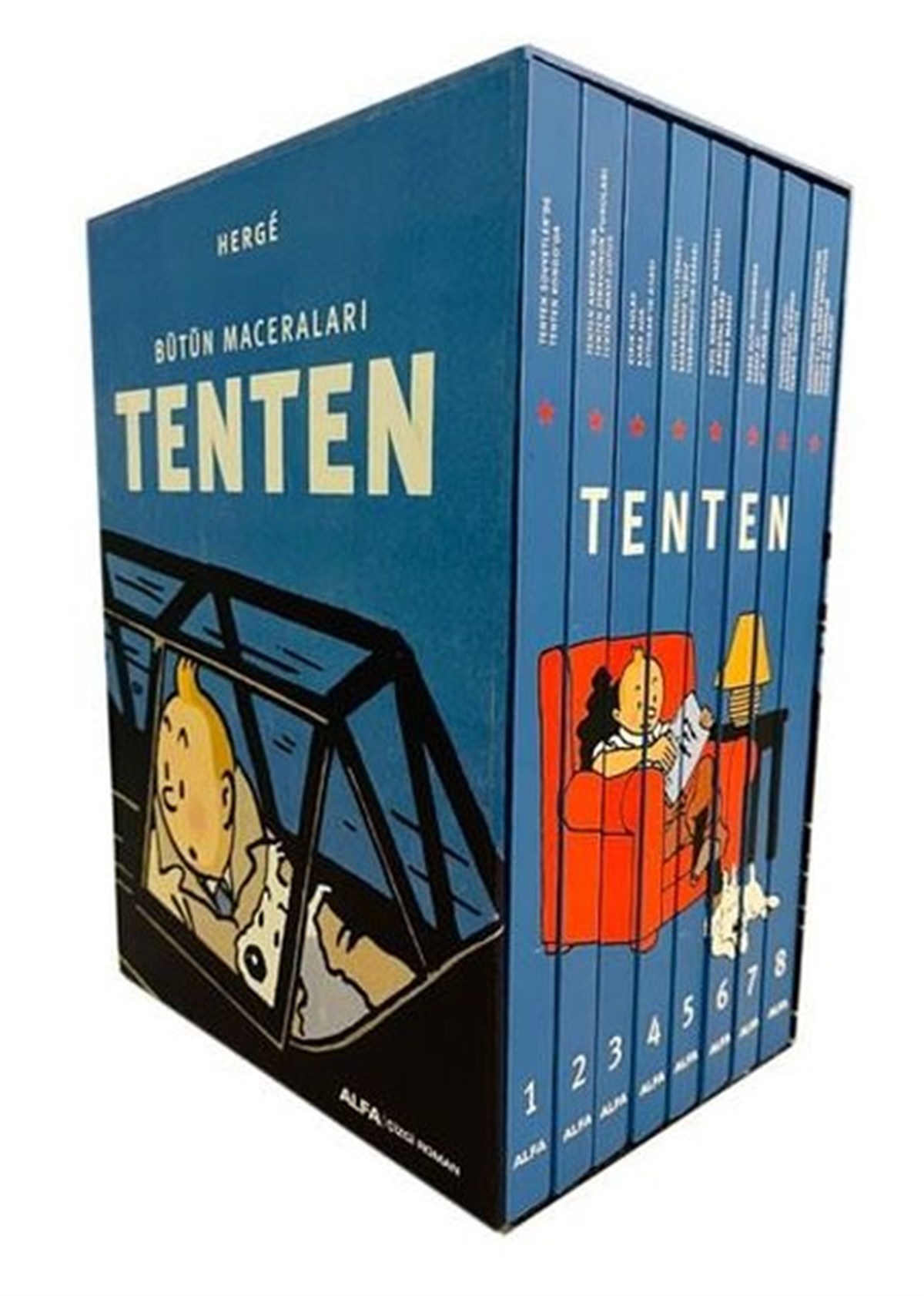 HergeComicsTenten Serisi Seti - 8 Kitap Takım