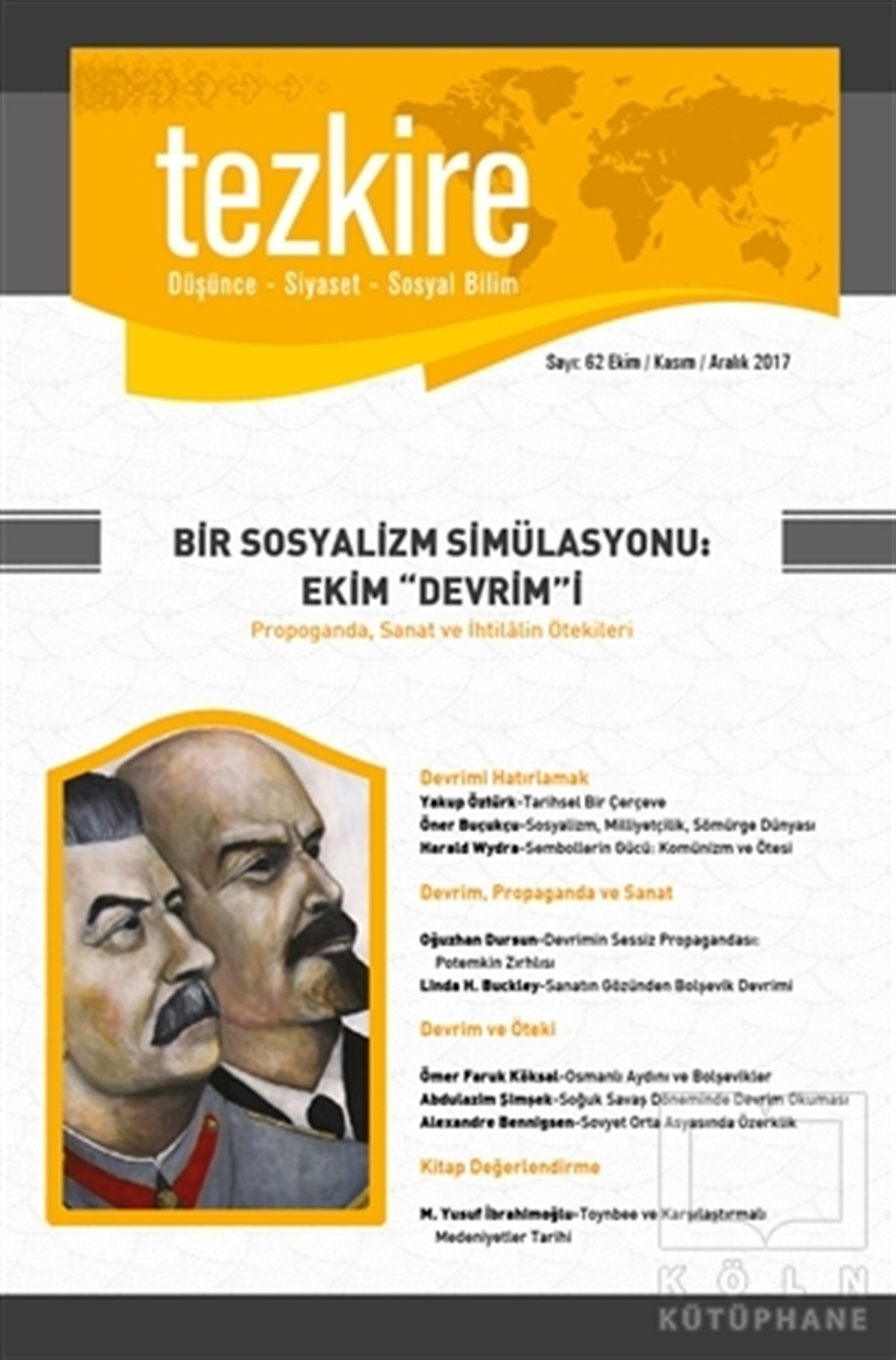 KolektifFelsefeTezkire Dergisi Sayı : 62 Ekim - Kasım - Aralık 2017