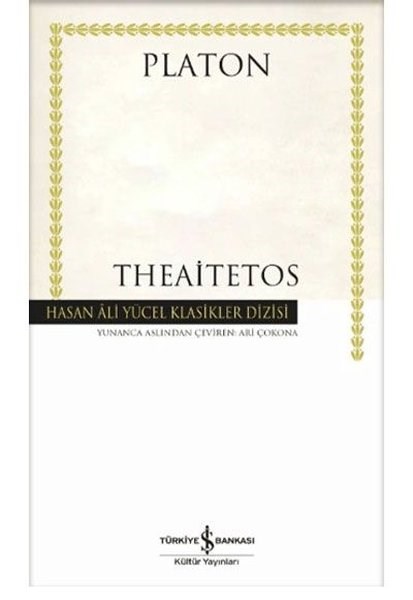 PlatonFelsefe BilimiTheaitetos - Hasan Ali Yücel Klasikler