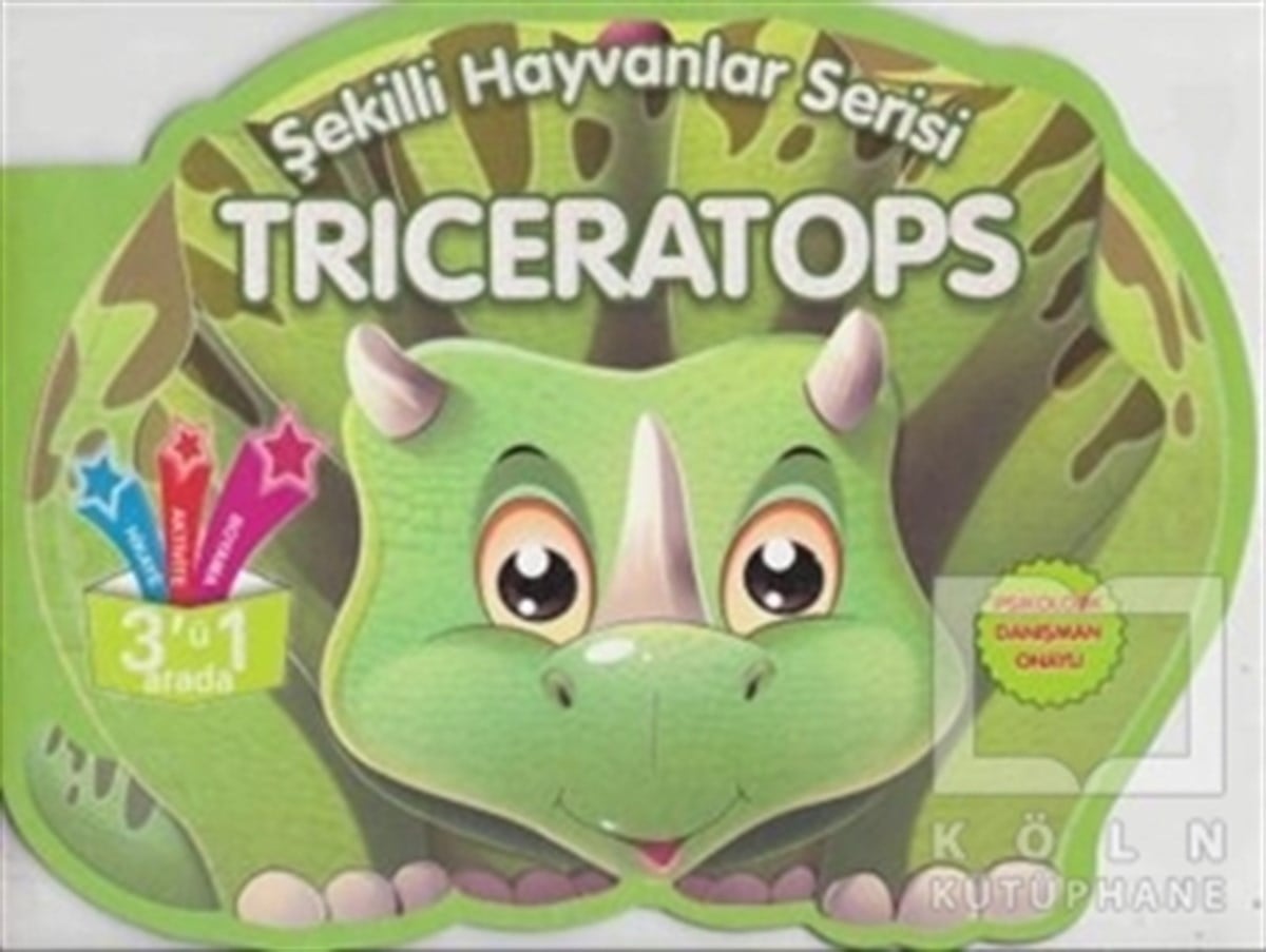Triceratops - Şekilli Hayvanlar Serisi