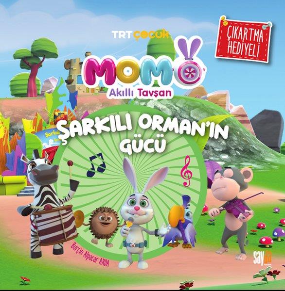 Burçin Alpacar ArdaEgitim Etkinlik KitaplariTRT Çocuk - Akıllı Tavşan Momo - Şarkılı Orman'ın Gücü - Çıkartma Hediyeli