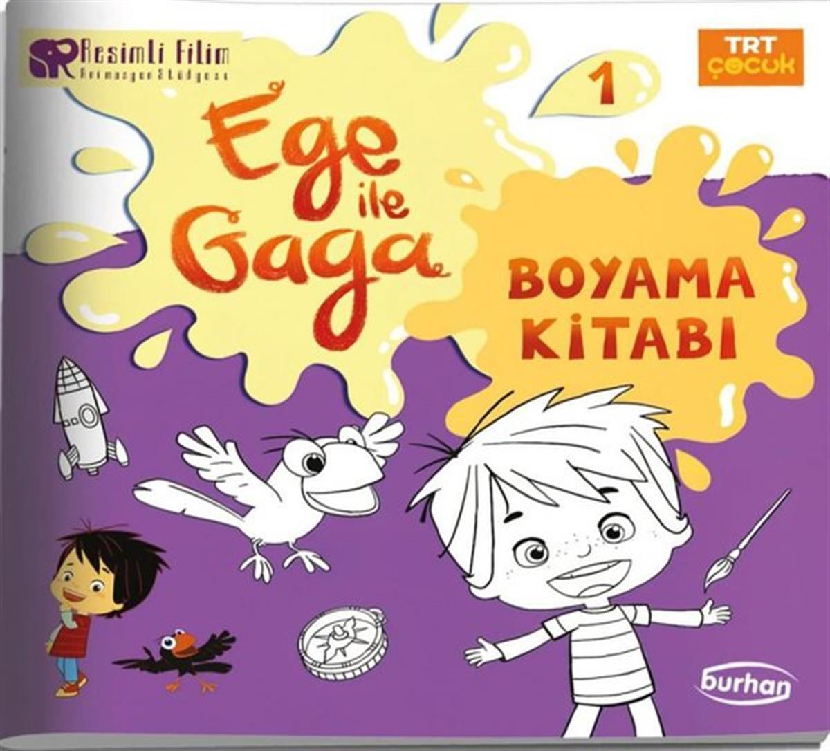 KolektifEgitim Etkinlik KitaplariTRT Çocuk Ege ile Gaga Boyama Kitabı 1