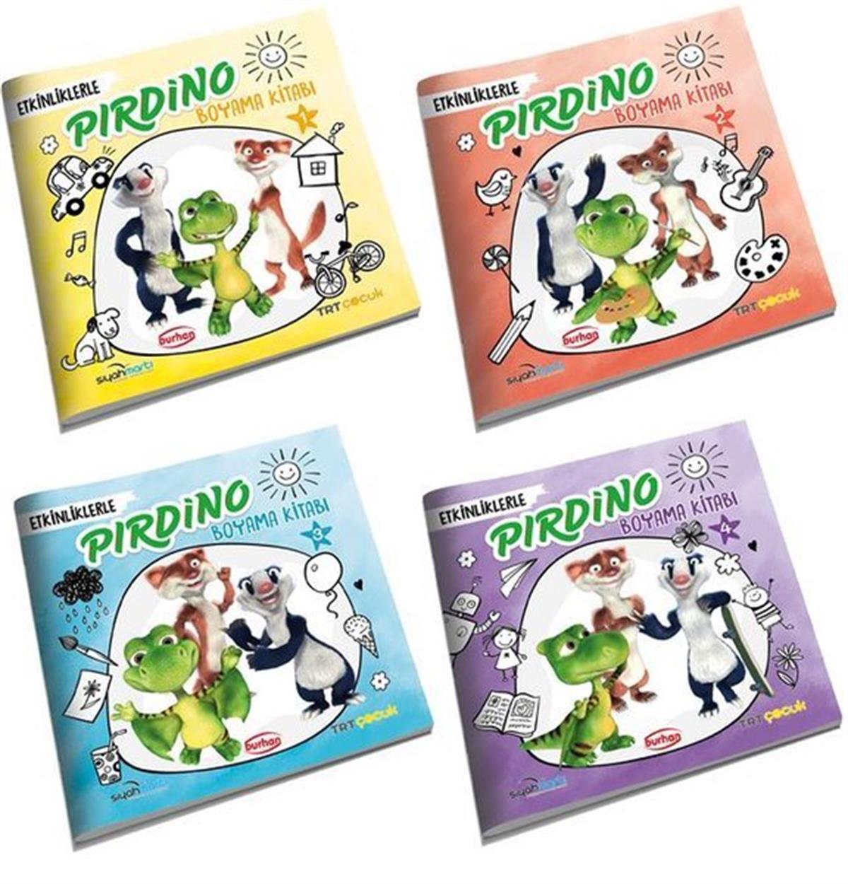 KolektifEtkinlik KitaplarıTRT Çocuk Etkinliklerle Pırdino Boyama Kitapları Seti - 4 Kitap Takım